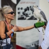 Woman with bird of prey