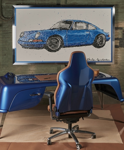 Bespoke Office Furniture crafted from Sports Cars